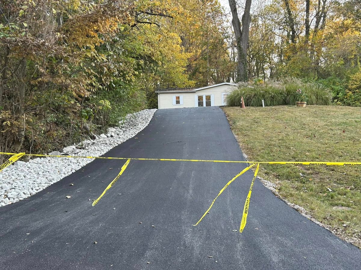 Asphalt surface after Arrow Asphalt Paving