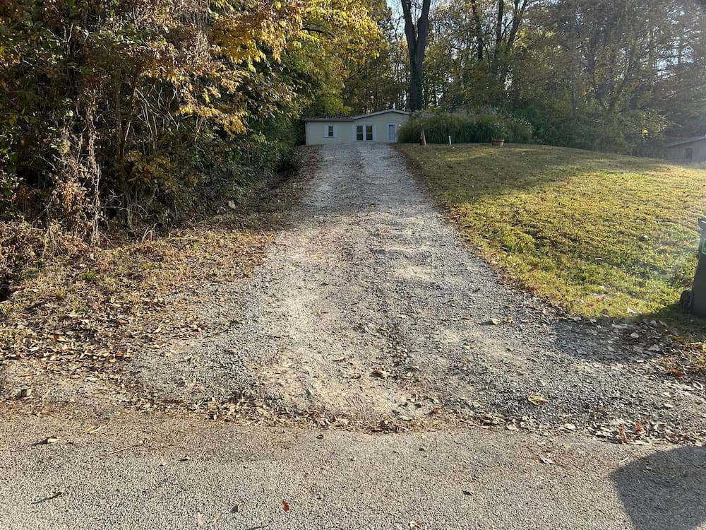 Asphalt surface before Arrow Asphalt Paving