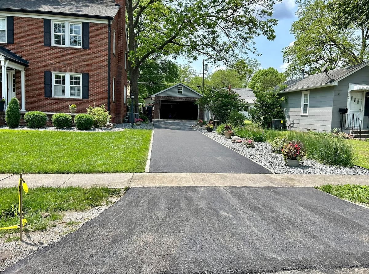 Asphalt surface after Arrow Asphalt Paving