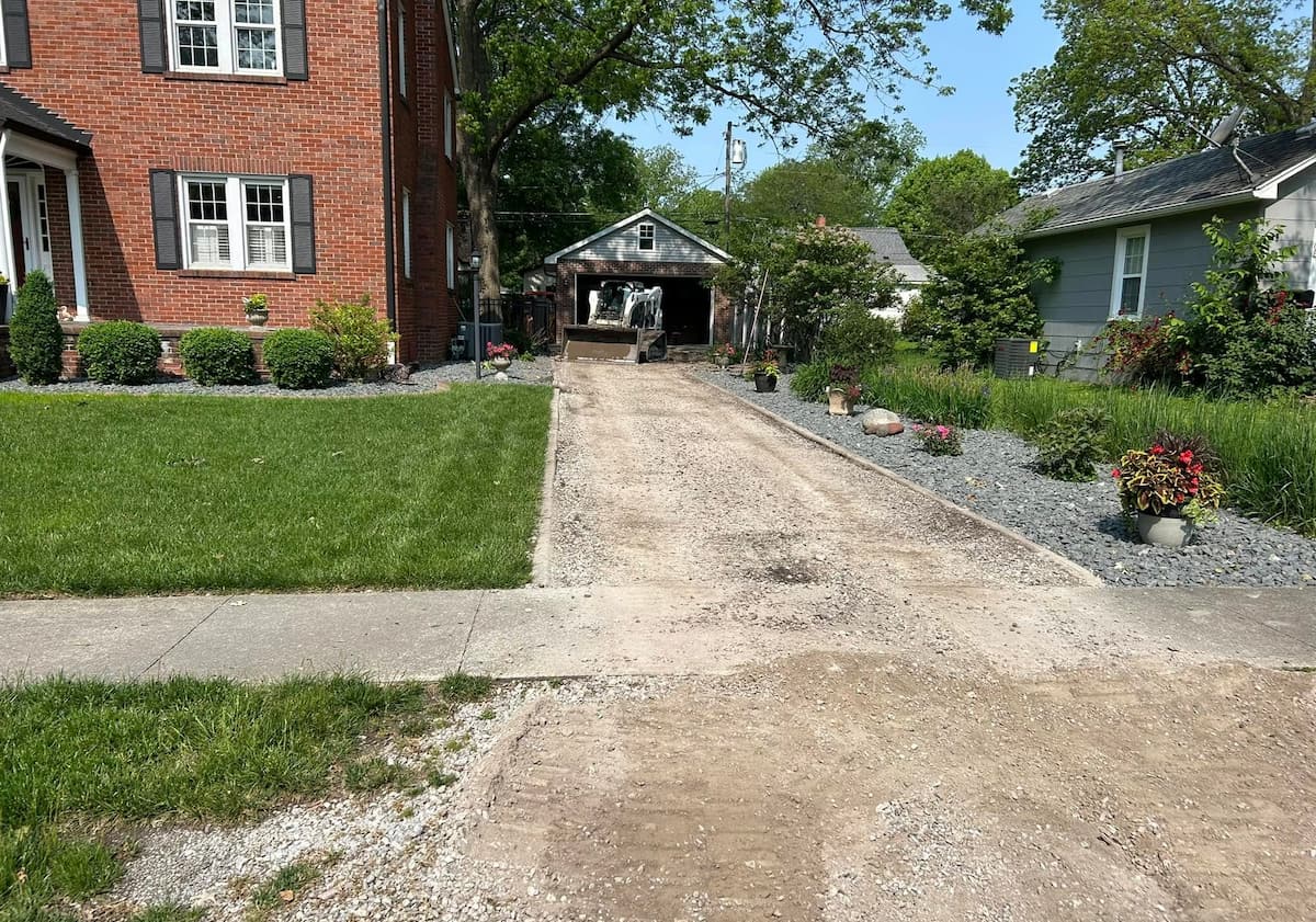 Asphalt surface before Arrow Asphalt Paving