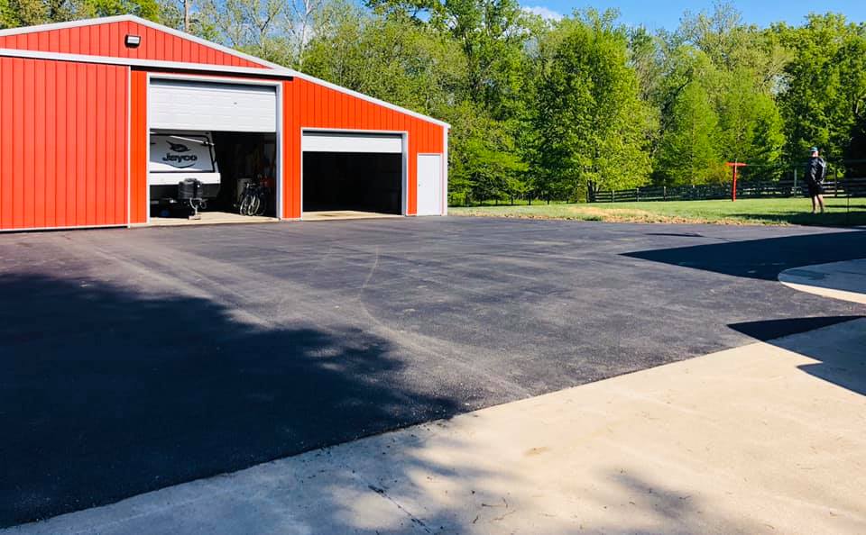 Asphalt surface after Arrow Asphalt Paving