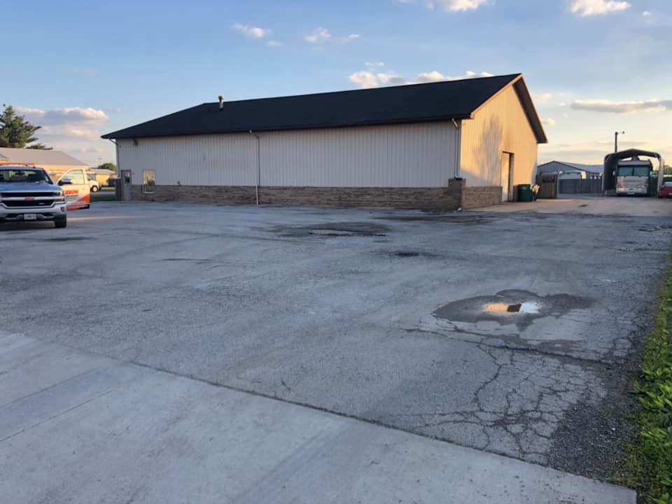 Asphalt surface before Arrow Asphalt Paving